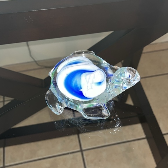 Glass Art Glass Hand Blown Glass White Original Decorative Paperweights - Picture 2 of 5